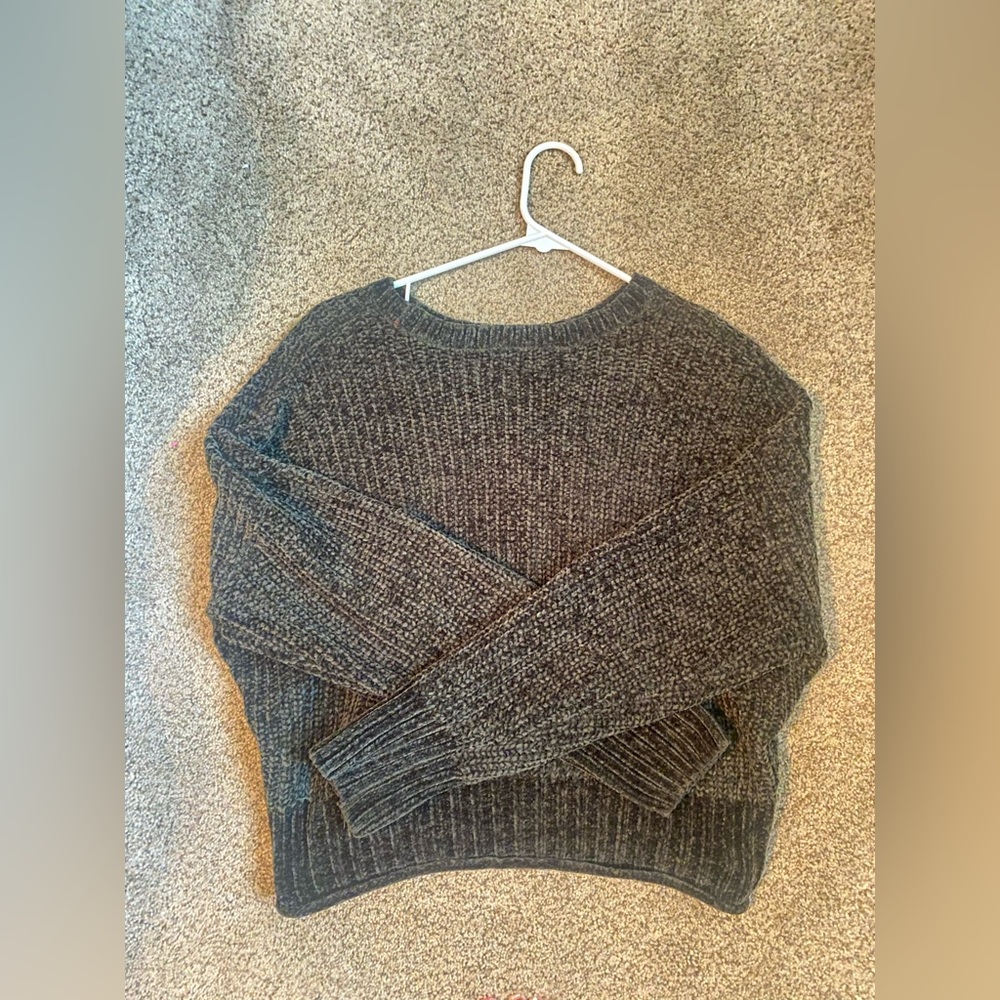 Altar’d State super-soft knitted sweater, dark green/ black, size extra small